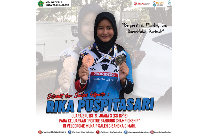 RIKA PUSPITASARI JUARA 2 (U-16) dan JUARA 3 (CG 15-16) PADA BMX RACING OPEN CHAMPIONSHIP